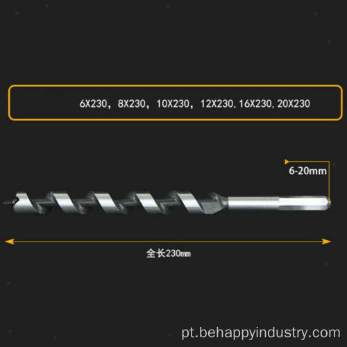 Bits de broca de 20 mm trabalhando em madeira